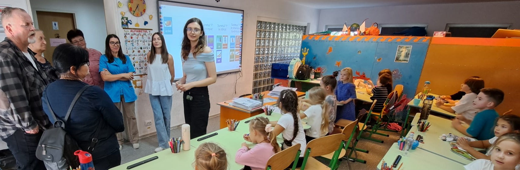 Classroom with children and teacher