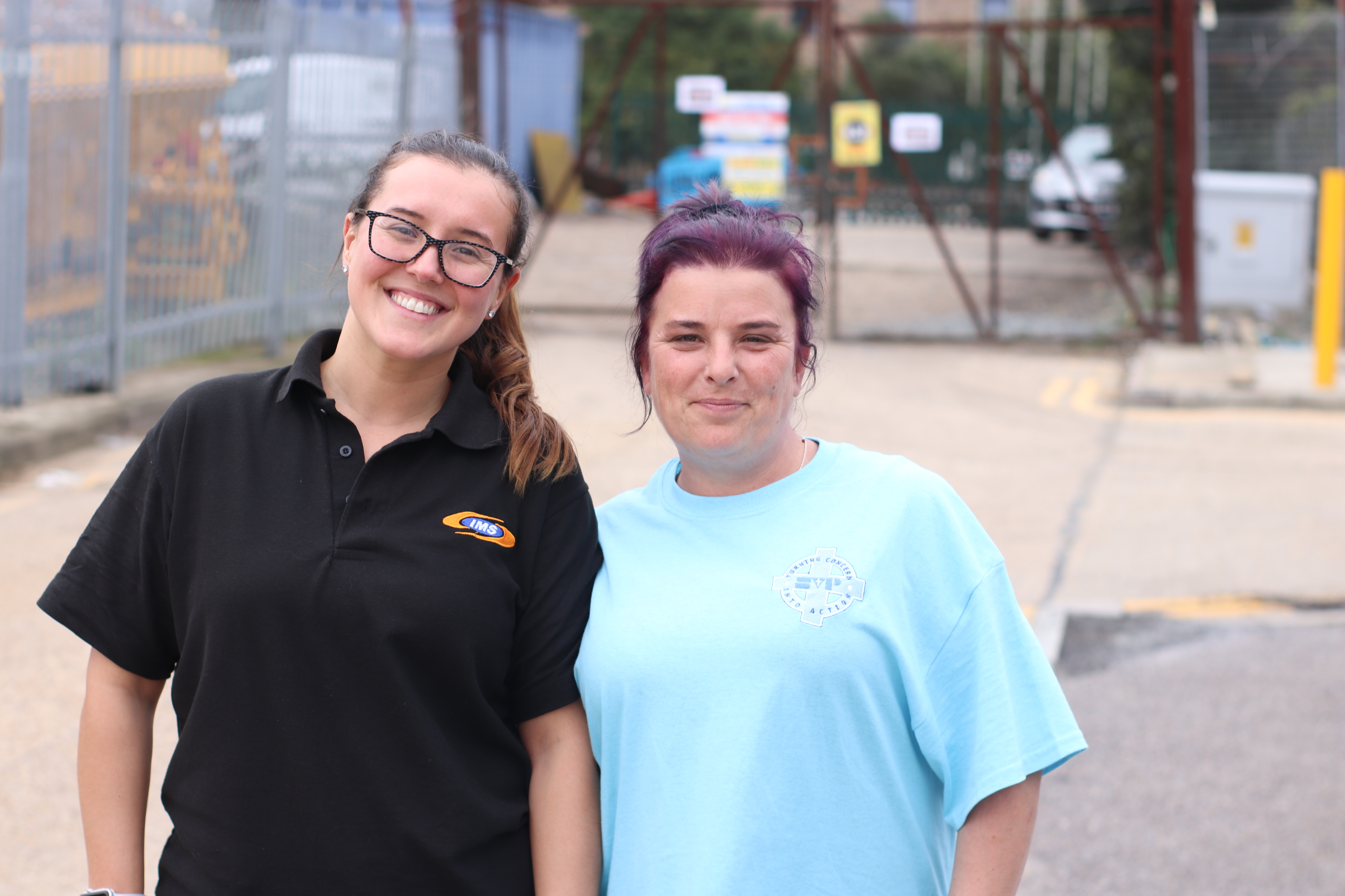 volunteers in t-shirts