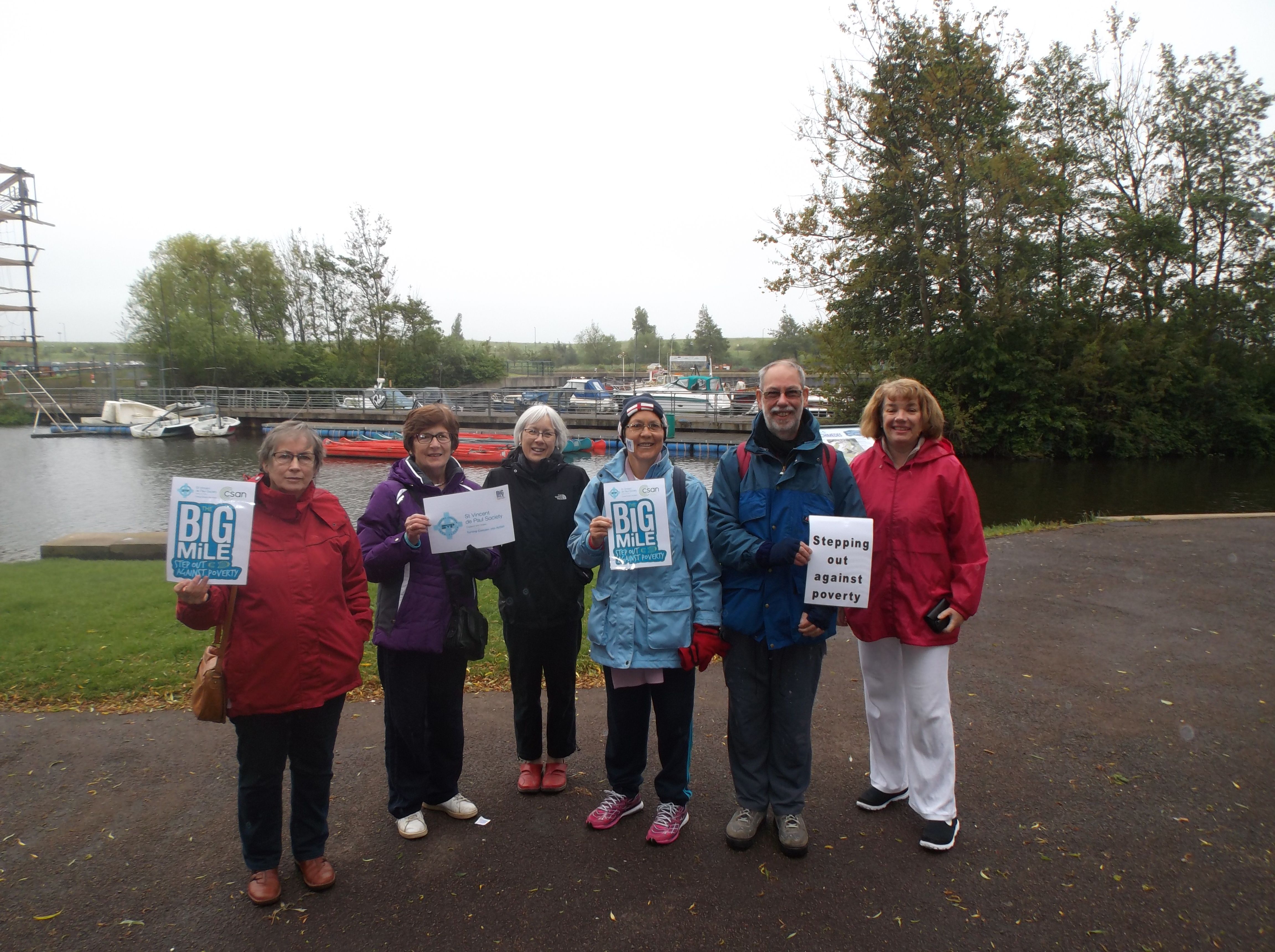 Walkers taking part in The Big Mile.